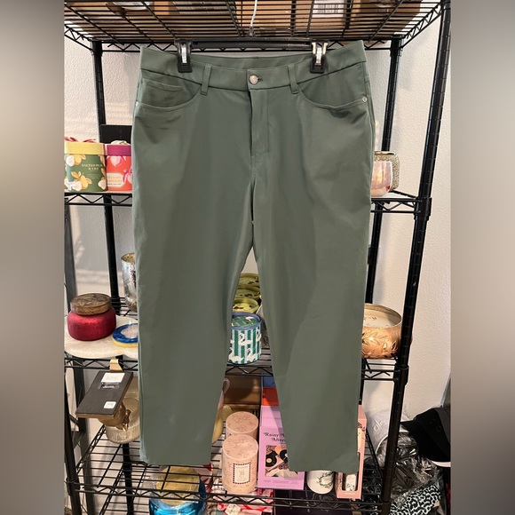 Lululemon Mens ABC Pant Classic Warpstreme In Khaki Green, Sz 35 NWOT - Picture 4 of 6